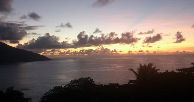 View from Sunset Bay Apartment Seychelles